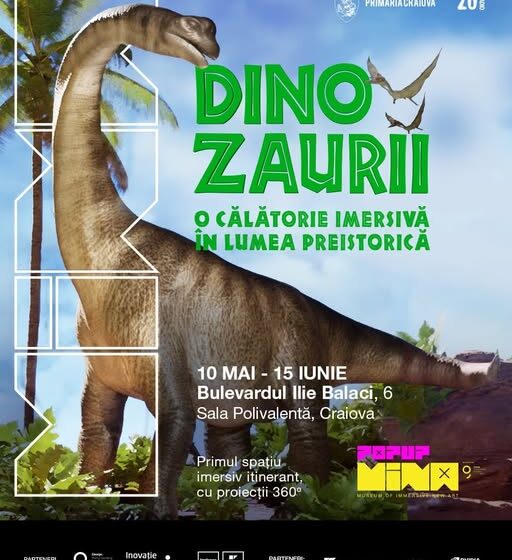 CONCURS: Radio Sud si Mina Pop Up te trimit in Lumea preistorica a dinozaurilor!