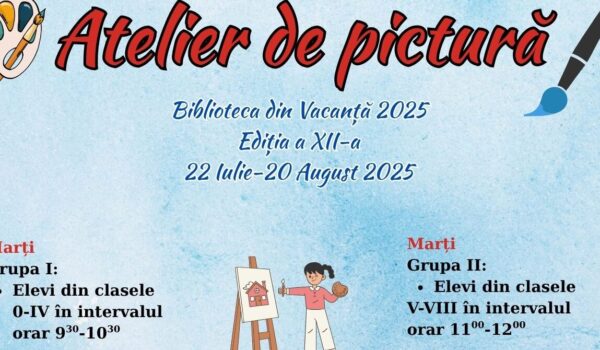 „Biblioteca din vacanta” vine cu ateliere gratuite la AMAN