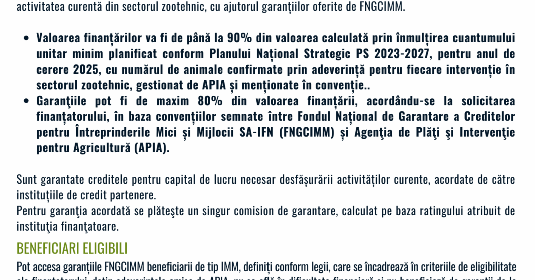 (P) FNGCIMM garantează creditele punte în baza adeverințelor APIA, pentru a asigura un acces rapid la finanțare al fermierilor români