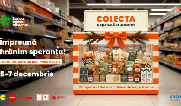 „Împreună hrănim speranța de Crăciun!”: a XIII-a ediție a Colectei Naționale de Alimente