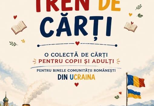 „𝑼𝒏 𝒕𝒓𝒆𝒏 𝒅𝒆 𝒄𝒂̆𝒓𝒕̦𝒊” colecta pentru comunitatea de romani din Ucraina, la AMAN